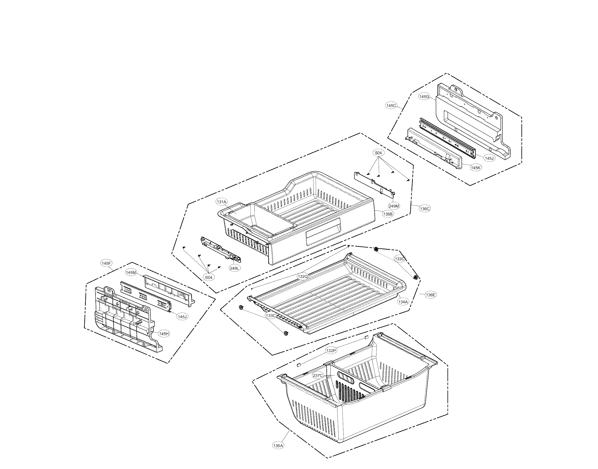 Kenmore Elite 79572053118 freezer parts diagram