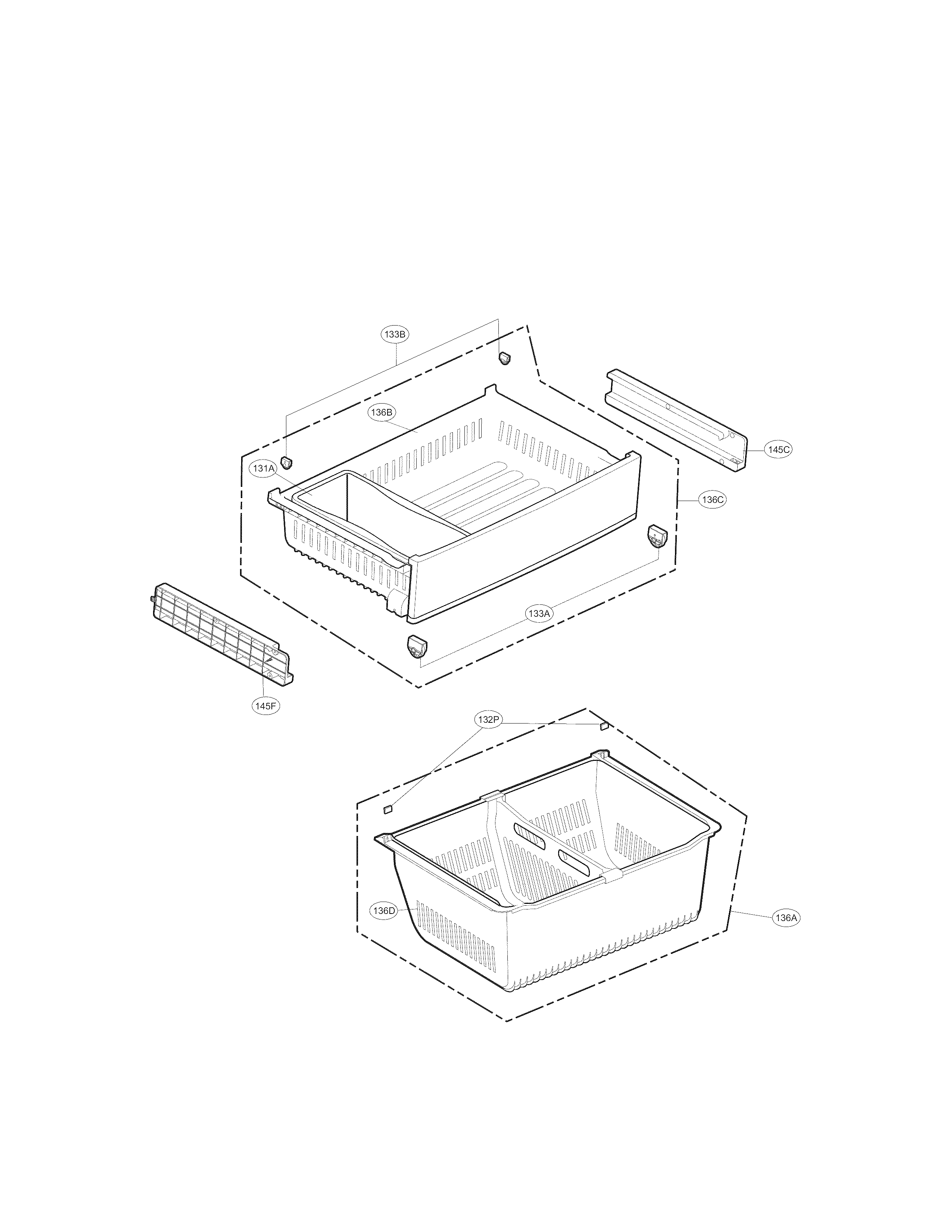 Kenmore Elite 79573139410 freezer parts diagram