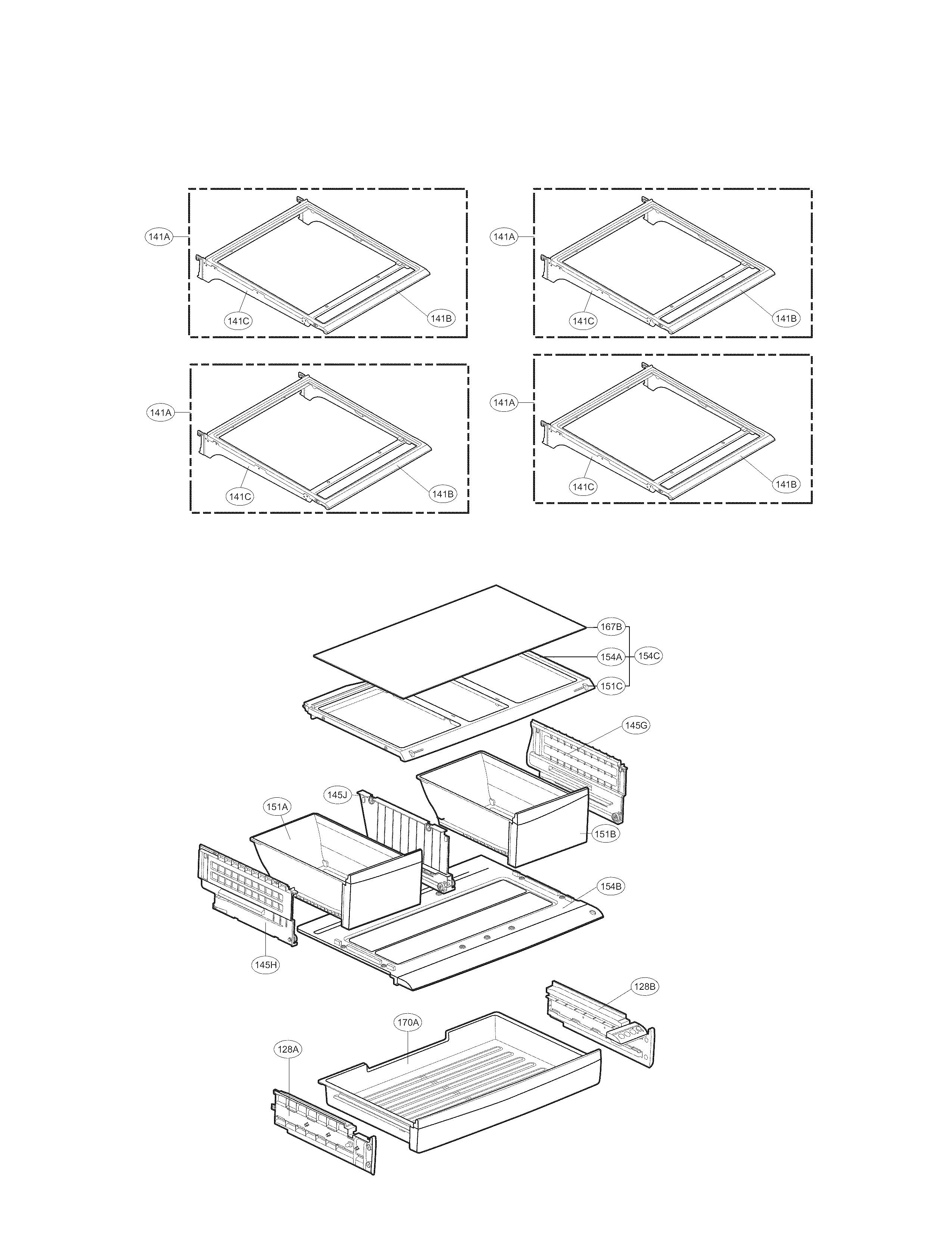 Kenmore Elite 79573139410 refrigerator parts diagram