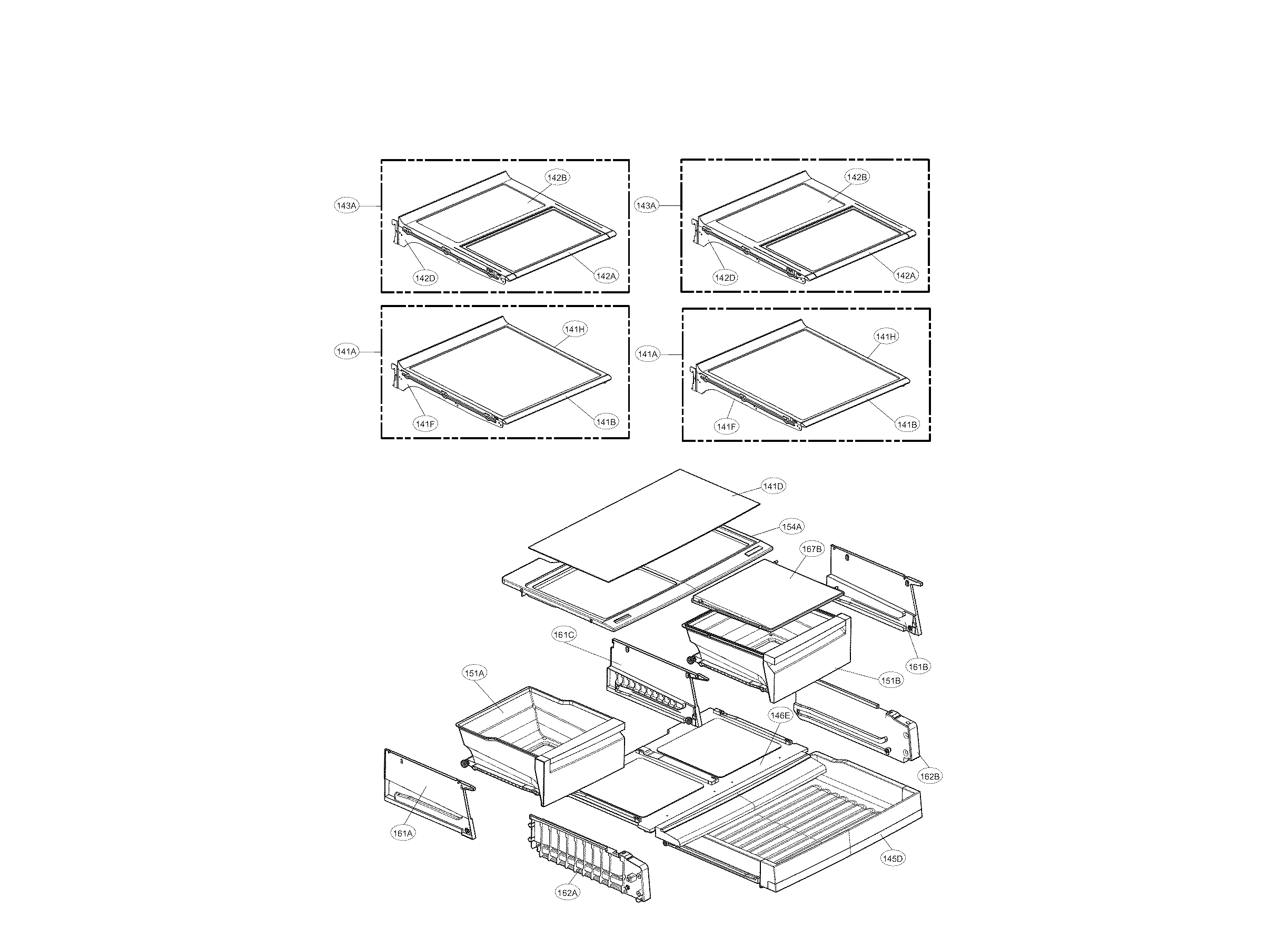 Kenmore Elite 79574023410 refrigerator parts diagram