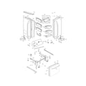 Kenmore Elite 79574099410 door parts diagram