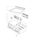 LG DLEX3370R/00 control panel parts diagram