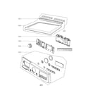 LG DLGX4271W control panel parts diagram