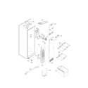 LG LSXS22423B/00 freezer compartment parts diagram