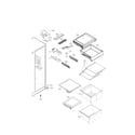LG LSXS22423B/00 refrigerator compartment parts diagram