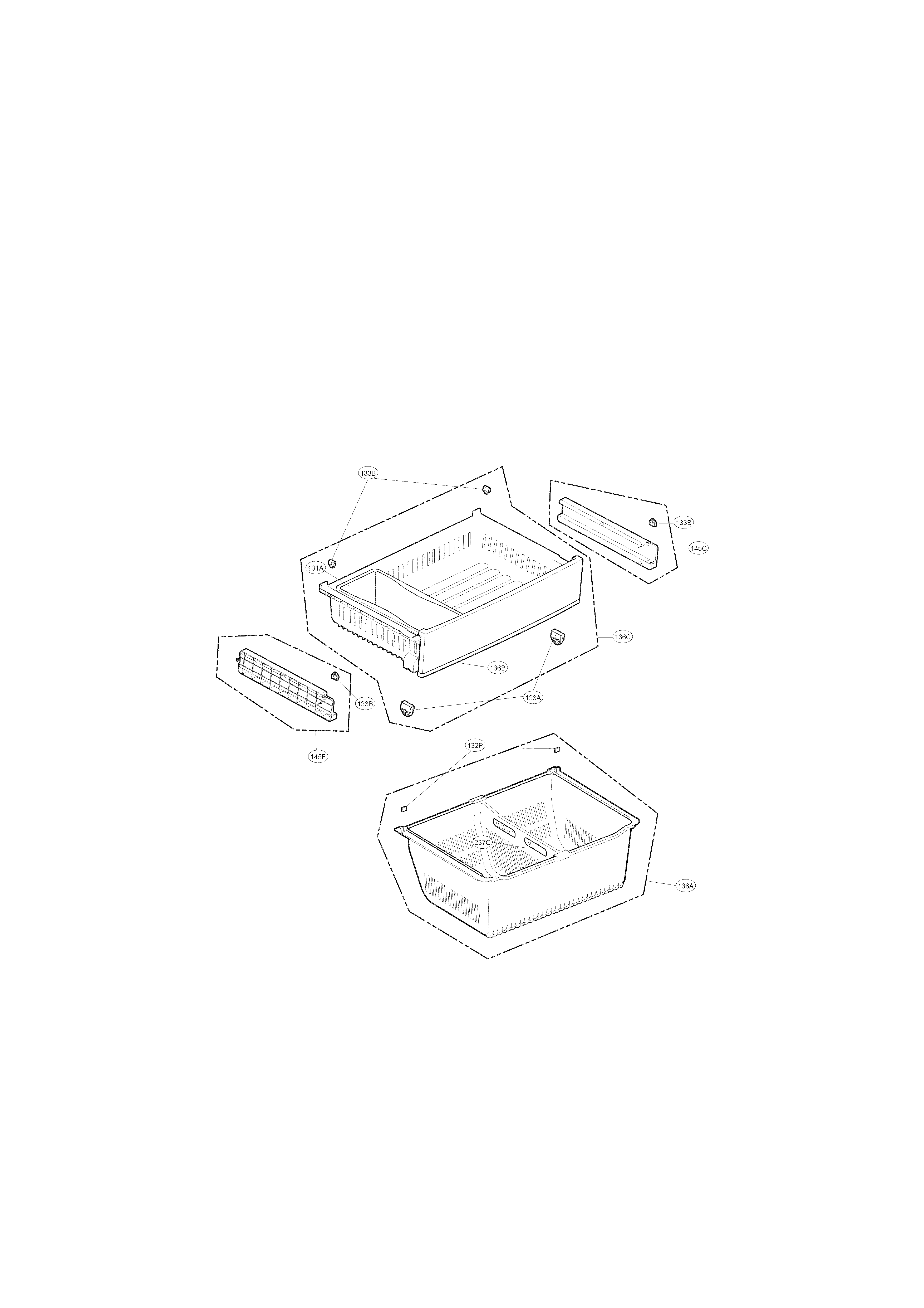LG LFX28968SW/01 freezer parts diagram