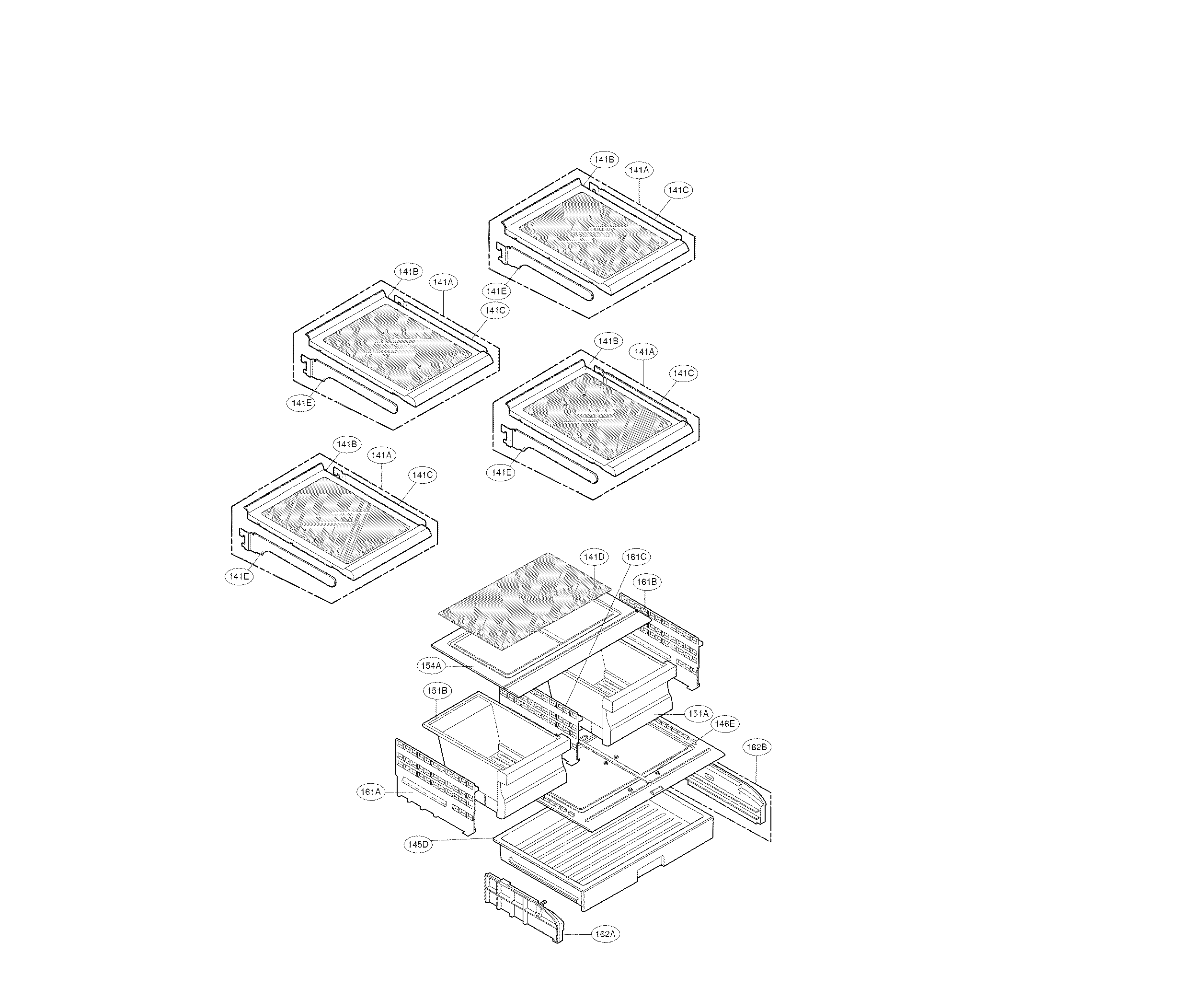 Kenmore 79570323310 refrigerator parts diagram