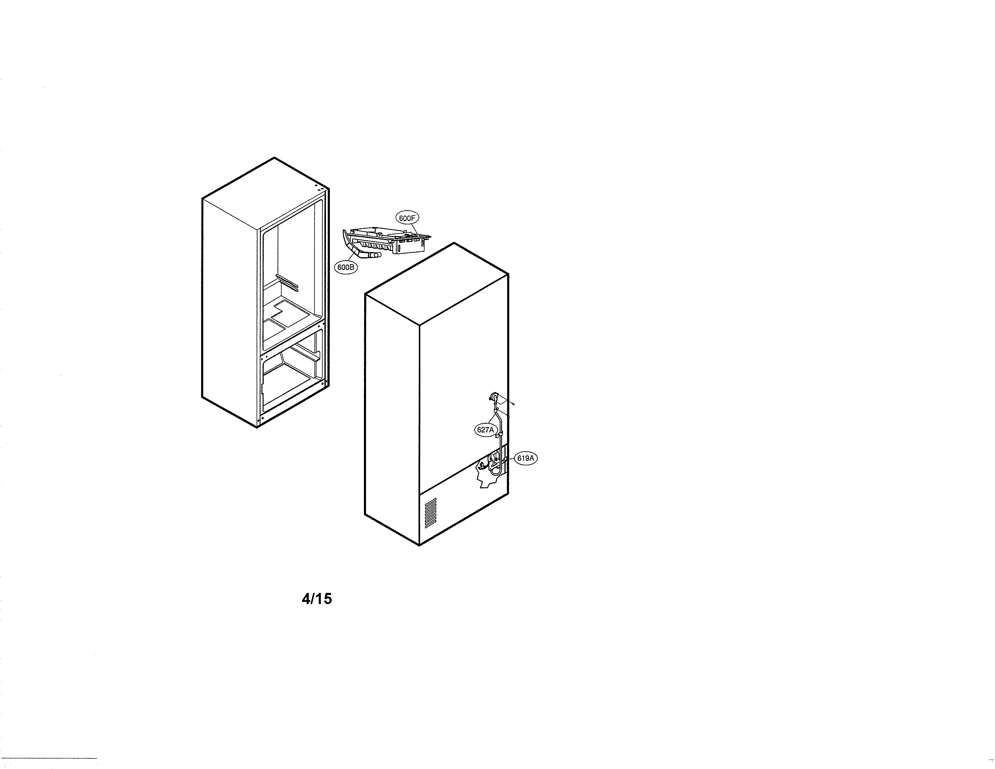 Kenmore 79571604014 ice maker parts diagram