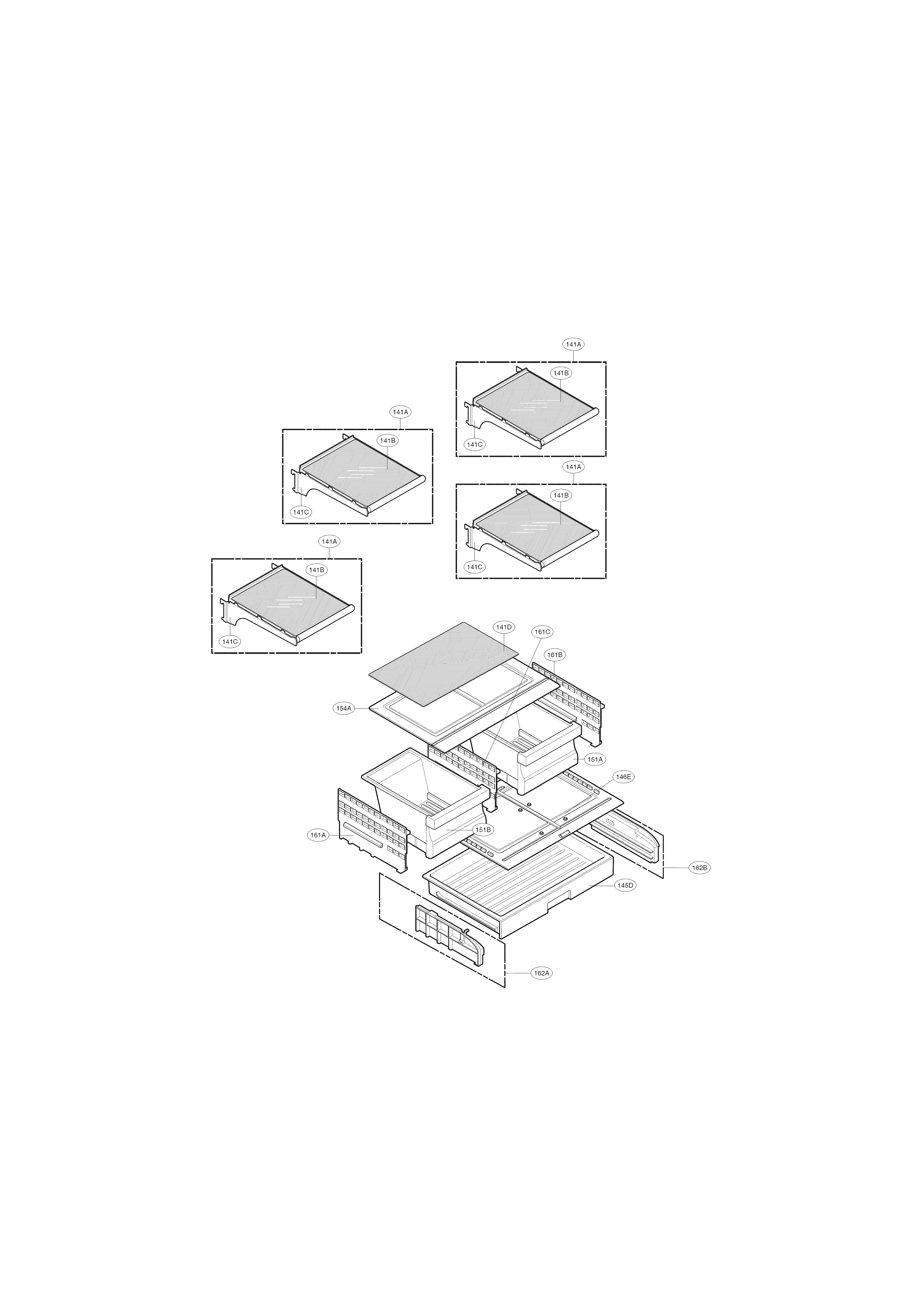 Kenmore 79571604014 refrigerator parts diagram