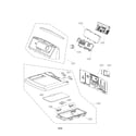 LG DLEX5780WE control panel parts diagram