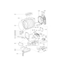 LG DLEX5780WE drum parts diagram
