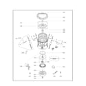 Kenmore Elite 79631463410 tub assembly part diagram