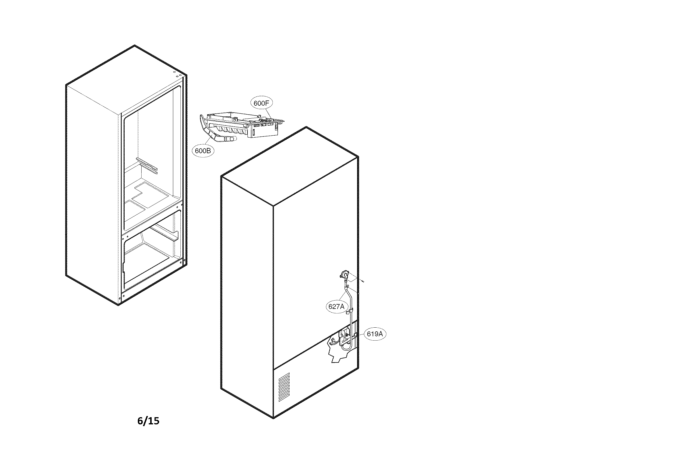 Kenmore 79571603013 ice maker parts diagram