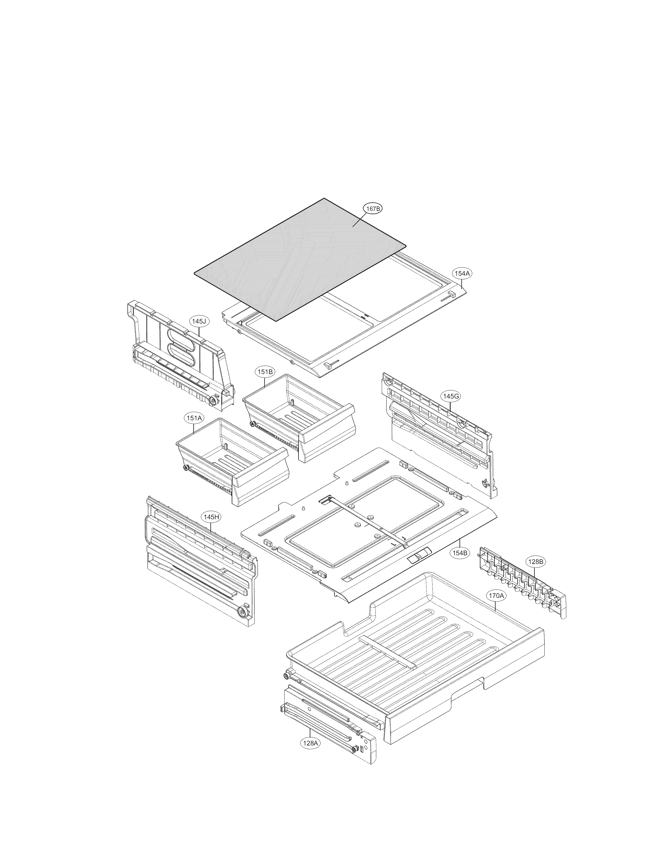 Kenmore 79578094901 door parts diagram
