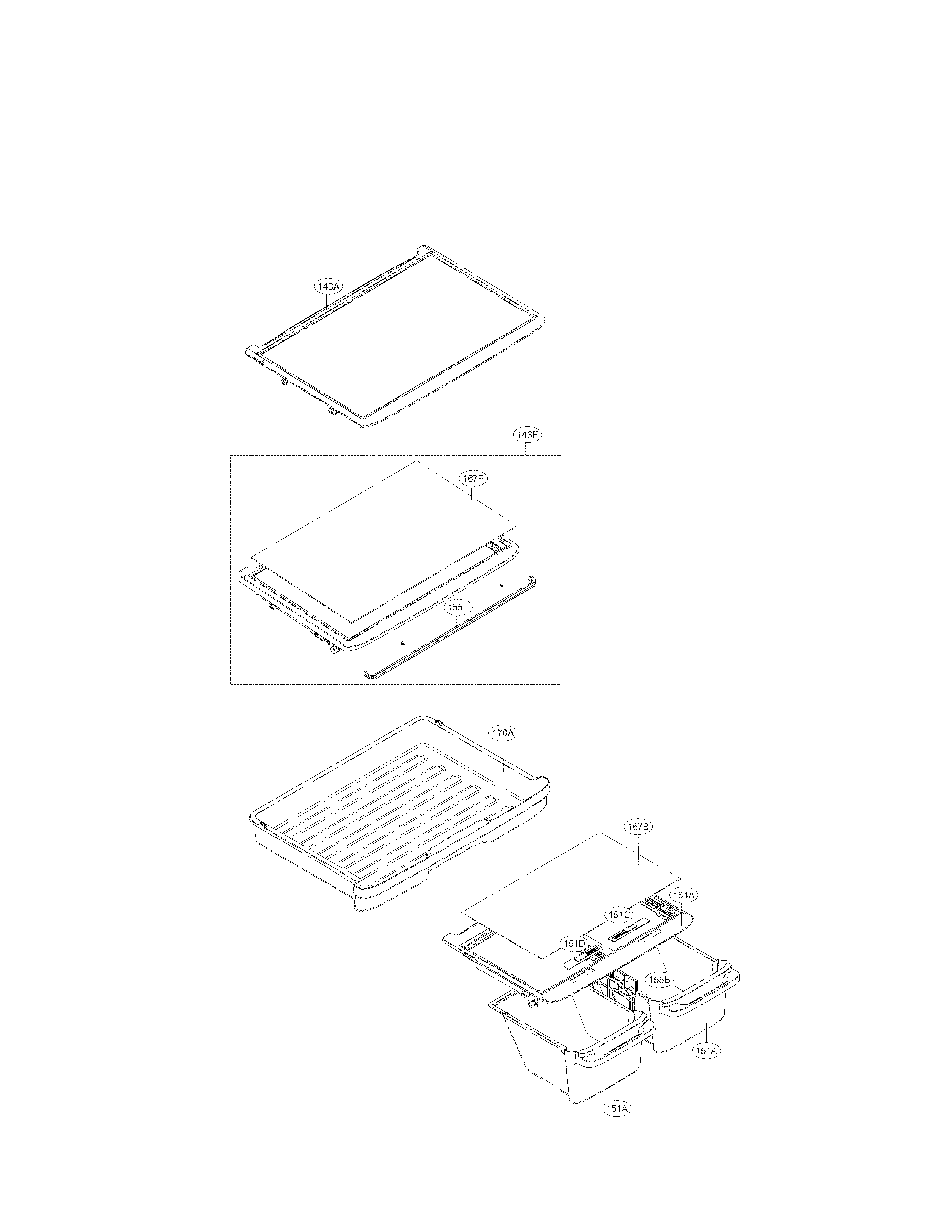 Kenmore 79579432211 refrigerator parts diagram