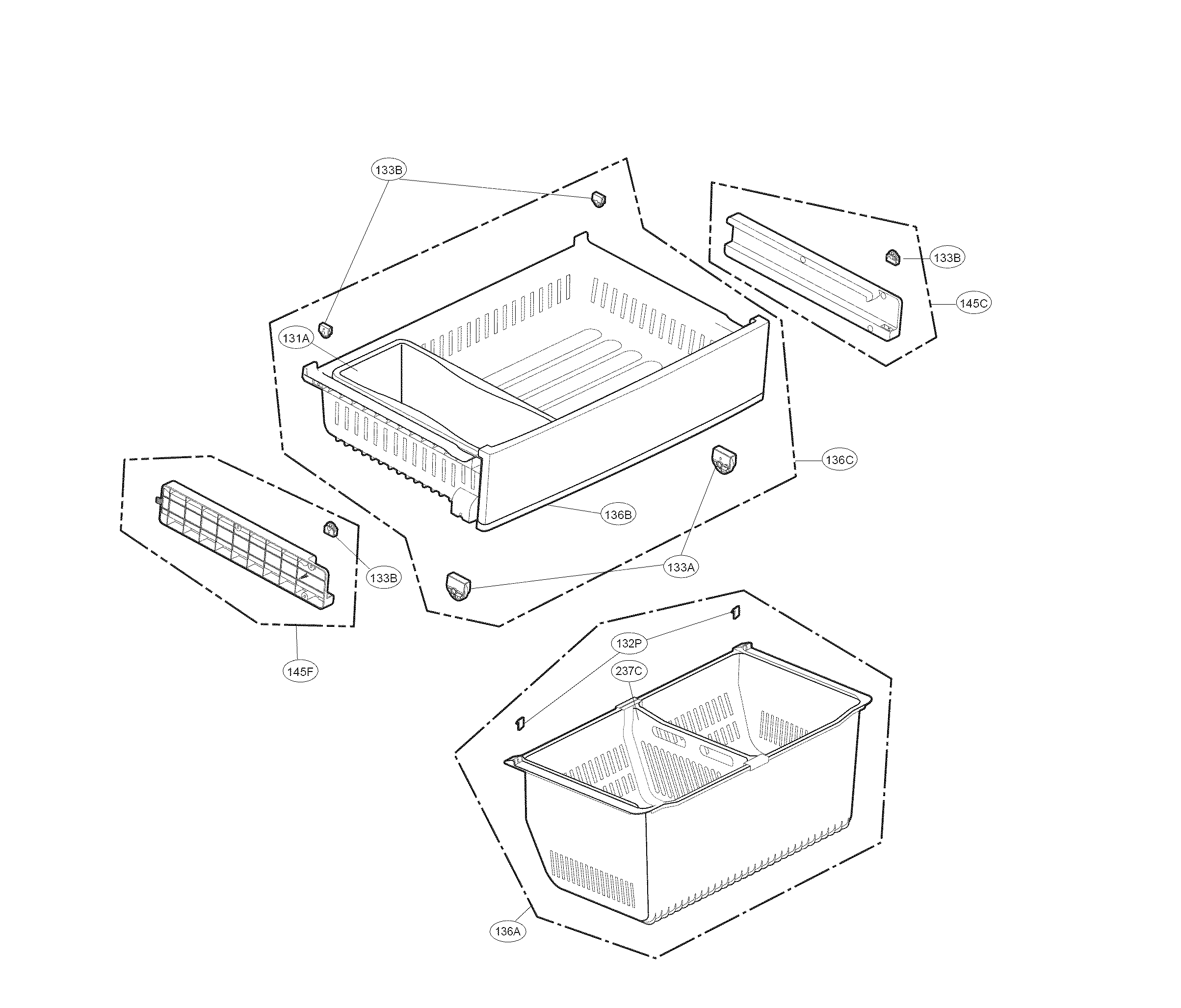 Kenmore Elite 79571059014 freezer parts diagram