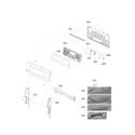 LG LDE4415ST/00 cooktop control parts diagram