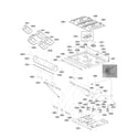 LG LDG4313ST/00 cooktop parts diagram