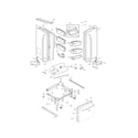 Kenmore Elite 79574024411 door parts diagram