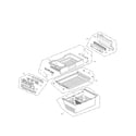 Kenmore Elite 79574042411 freezer parts diagram