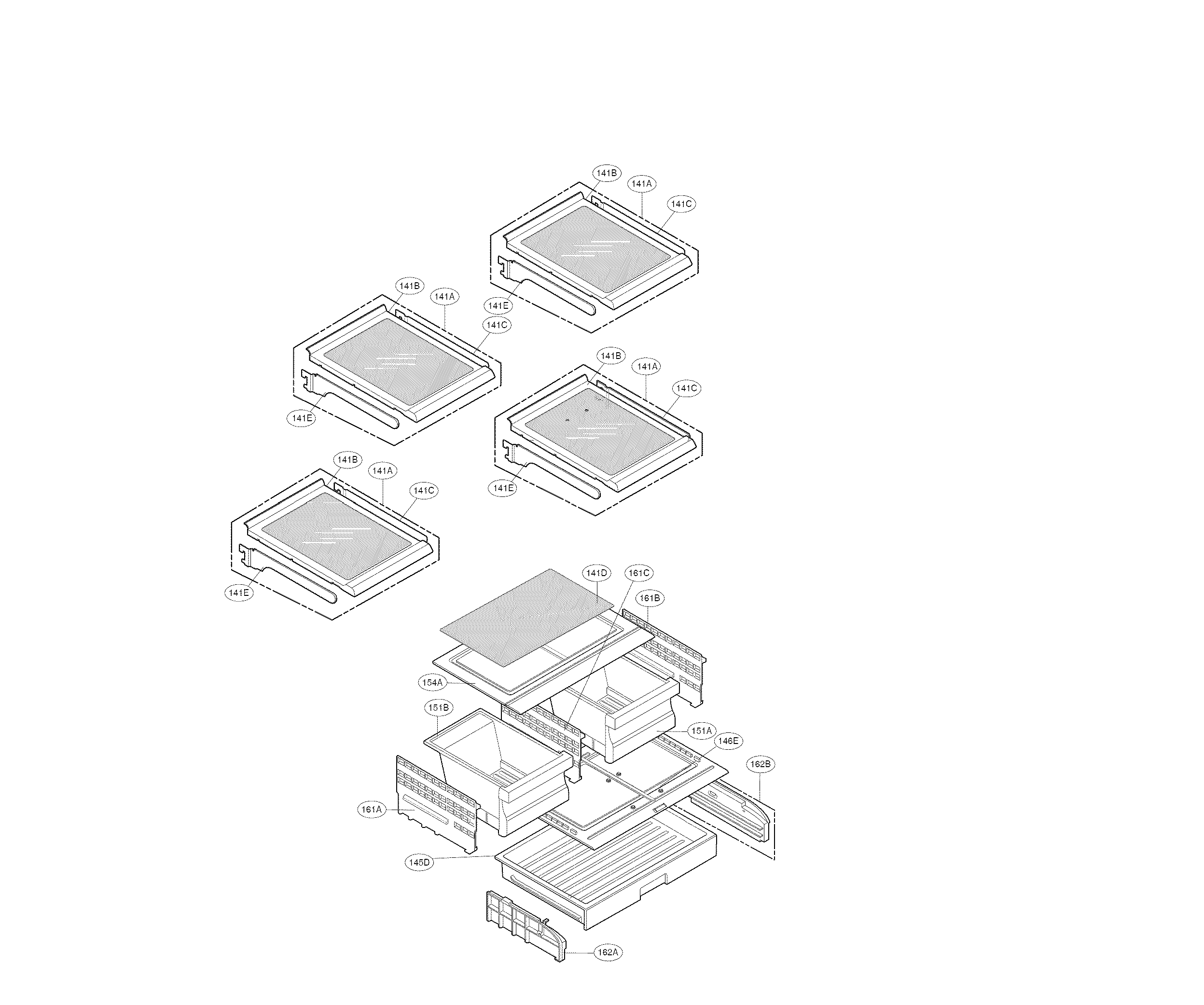 Kenmore 79570329311 refrigerator parts diagram