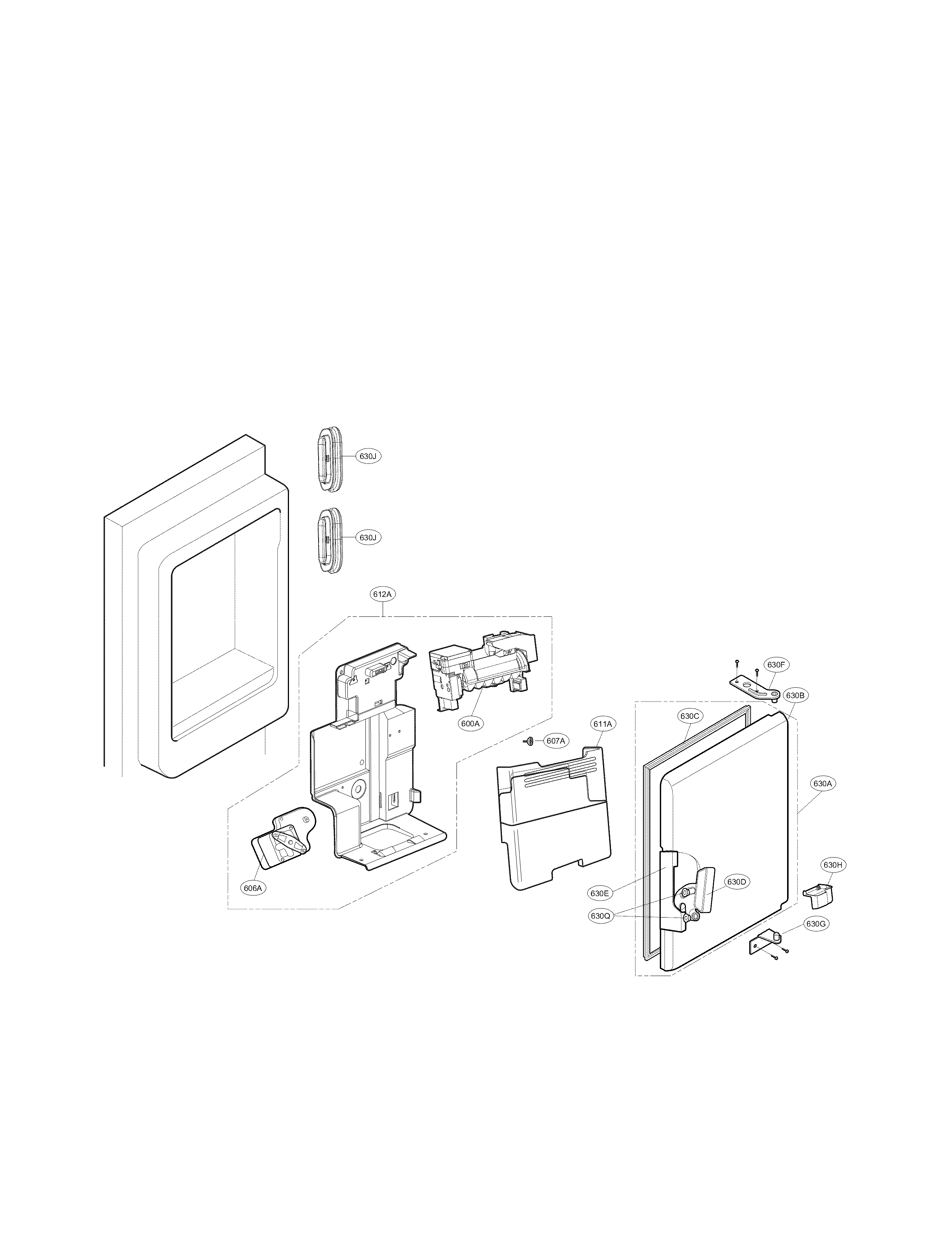 LG LFX25991ST/00 ice maker parts diagram