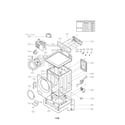 LG WM2016CW/00 cabinet and panel parts diagram
