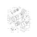 LG WM2016CW/00 drum and tub parts diagram