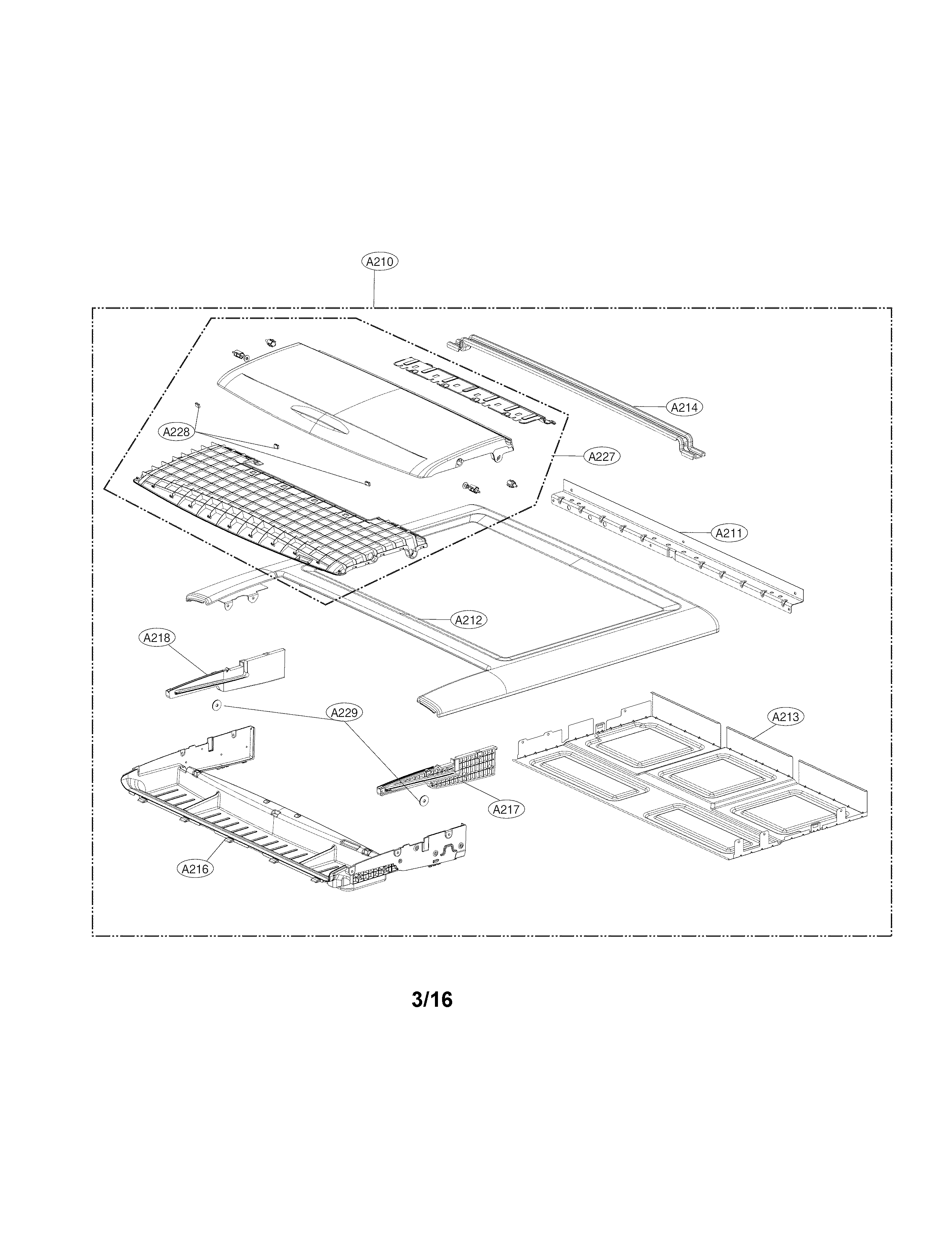 LG DLEX5000W plate parts diagram
