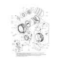 LG WM5000HWA drum and tub parts diagram