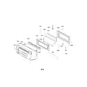 LG LDE4415BD/00 upper door parts diagram