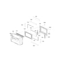 LG LDE4415BD/00 lower door parts diagram
