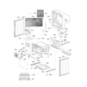 LG LDE4415BD/00 lower cavity parts diagram