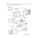 LG DLGY1702V drum and motor parts diagram