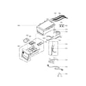 Kenmore Elite 79641963610 dispenser assembly parts diagram
