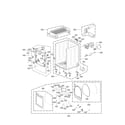 Kenmore Elite 79671552610 cabinet and door parts diagram