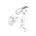 Kenmore 79641383411 dispenser assembly parts diagram