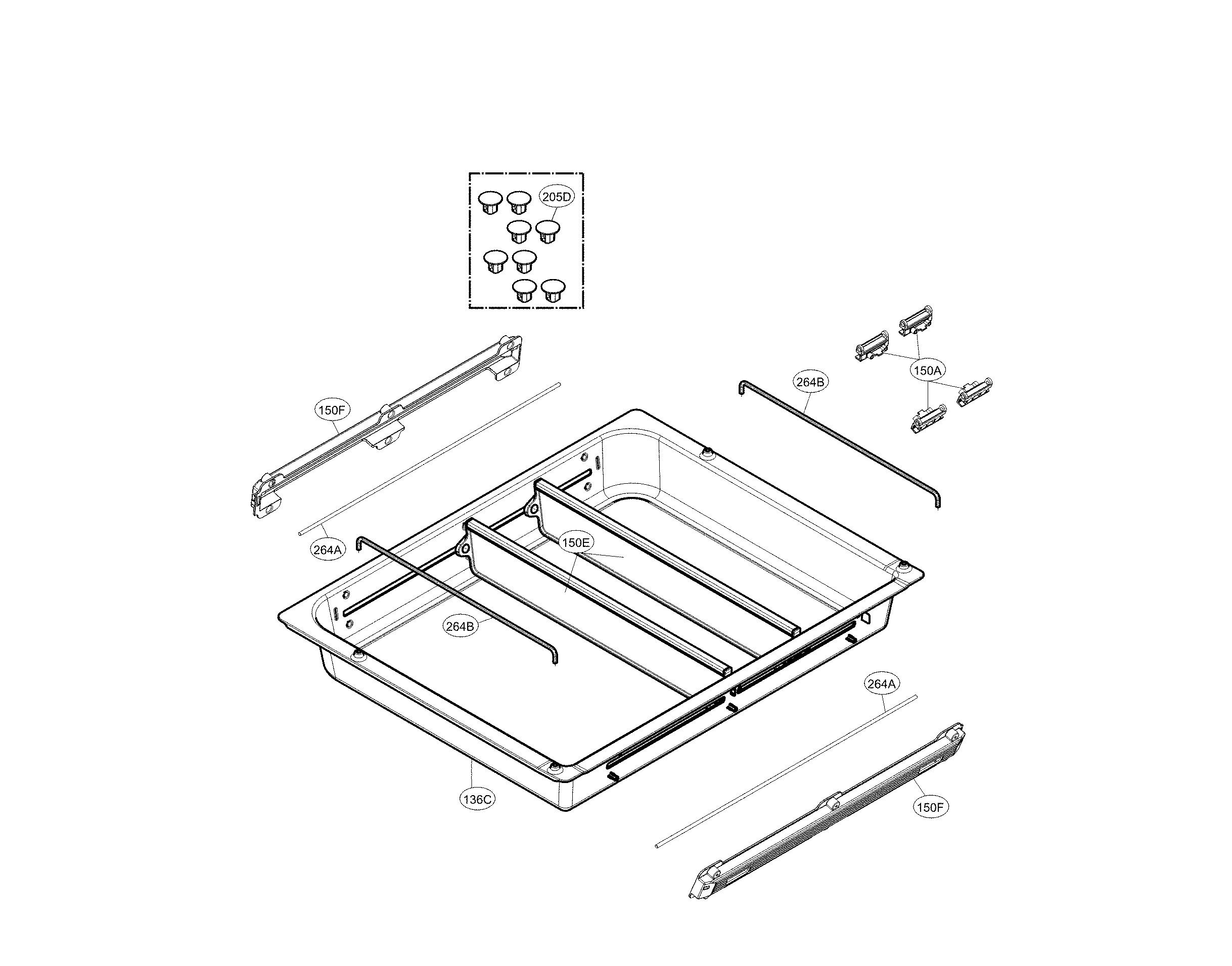 Kenmore Elite 79572483411 custom chill parts diagram