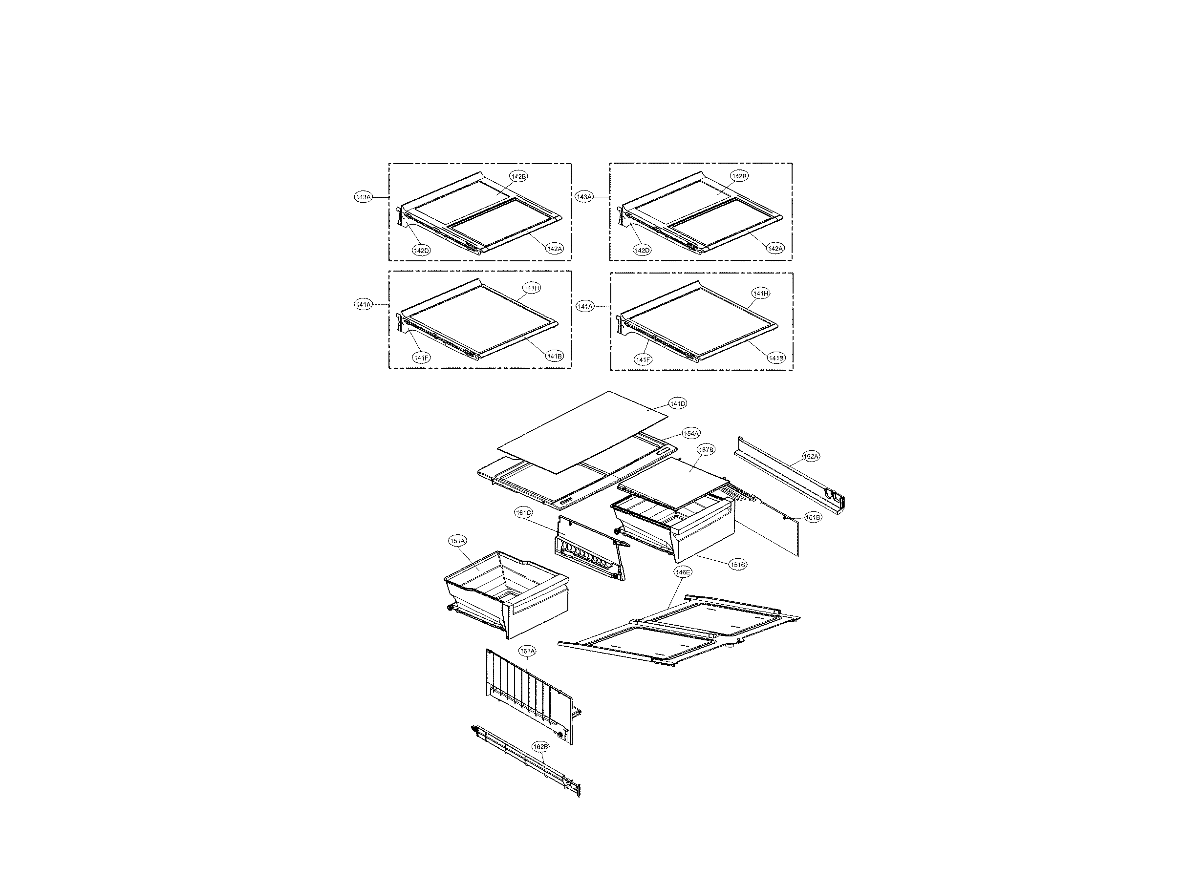 Kenmore Elite 79572483411 refrigerator parts diagram