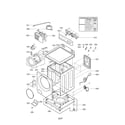 Kenmore 79641393510 cabinet and control parts diagram