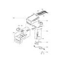 Kenmore 79641393510 dispenser assembly parts diagram