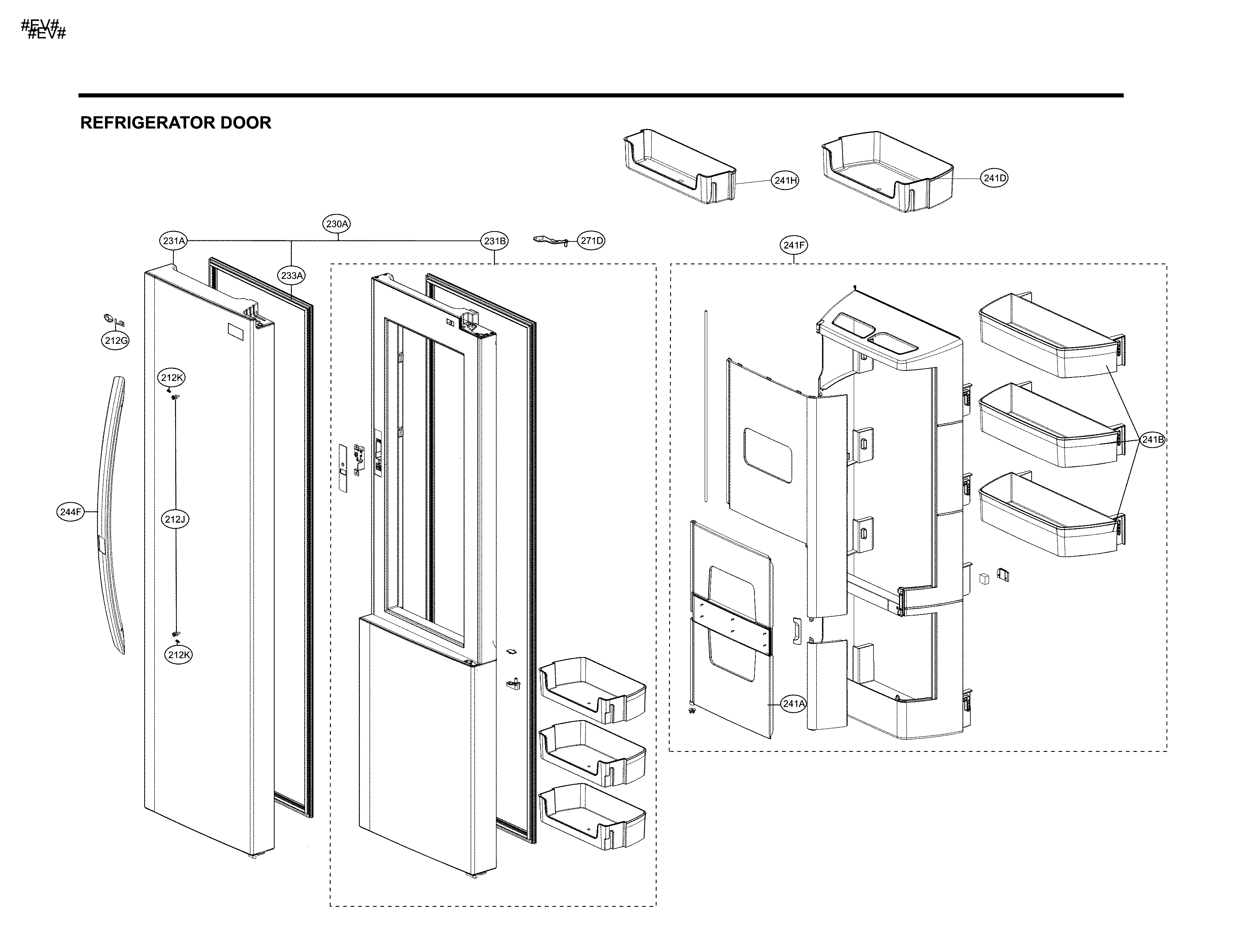 Kenmore 79551833412 refrigerator parts diagram