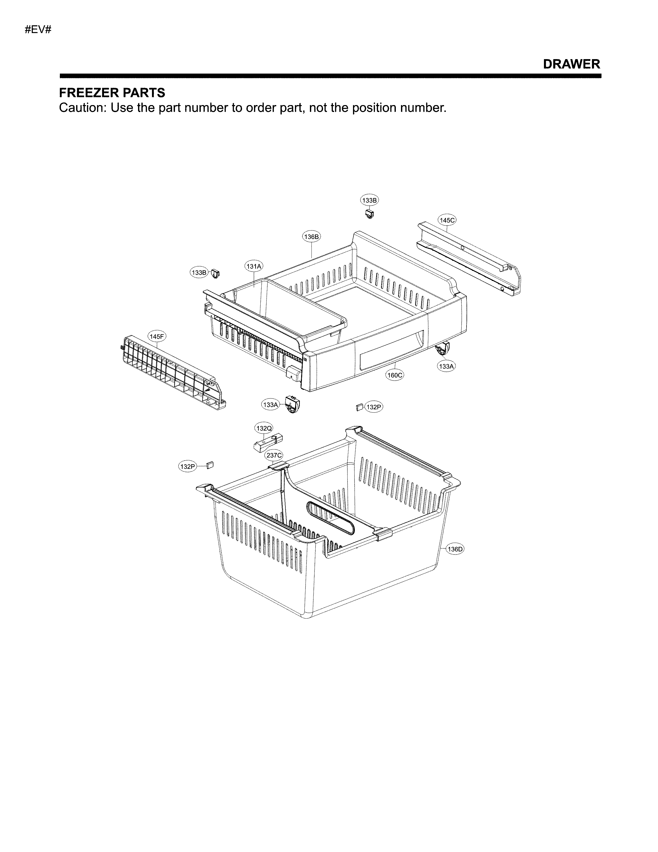 Kenmore Elite 79579022312 freezer parts diagram