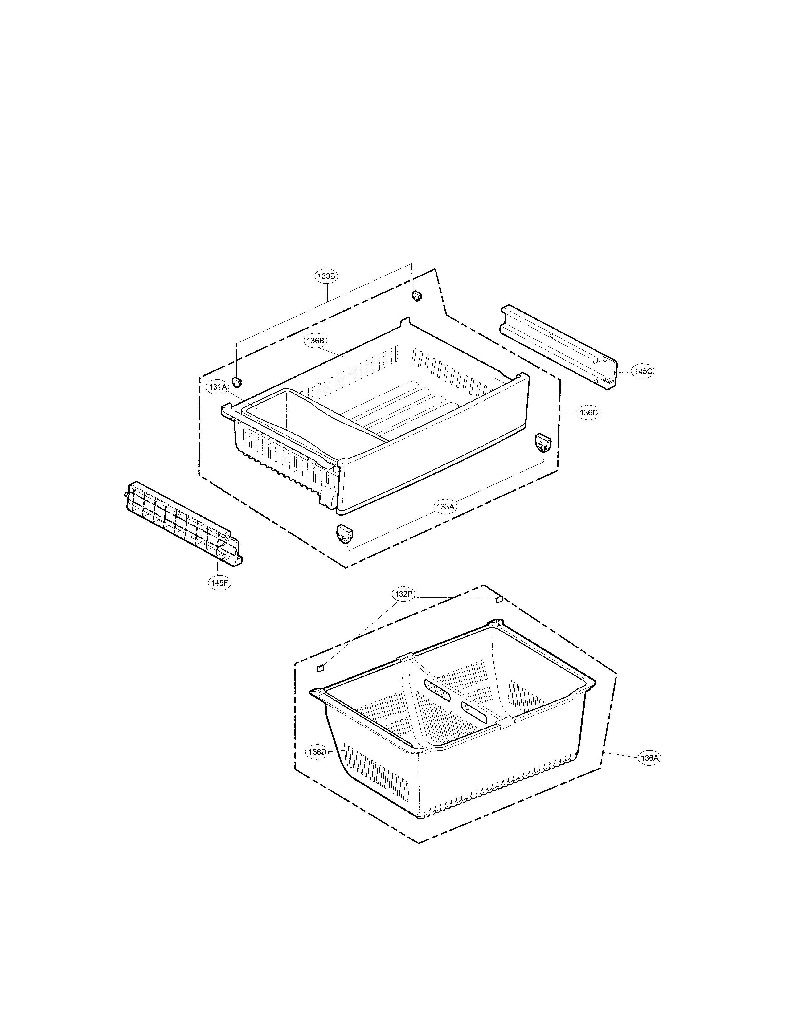 LG LFXS24623S/00 freezer parts diagram