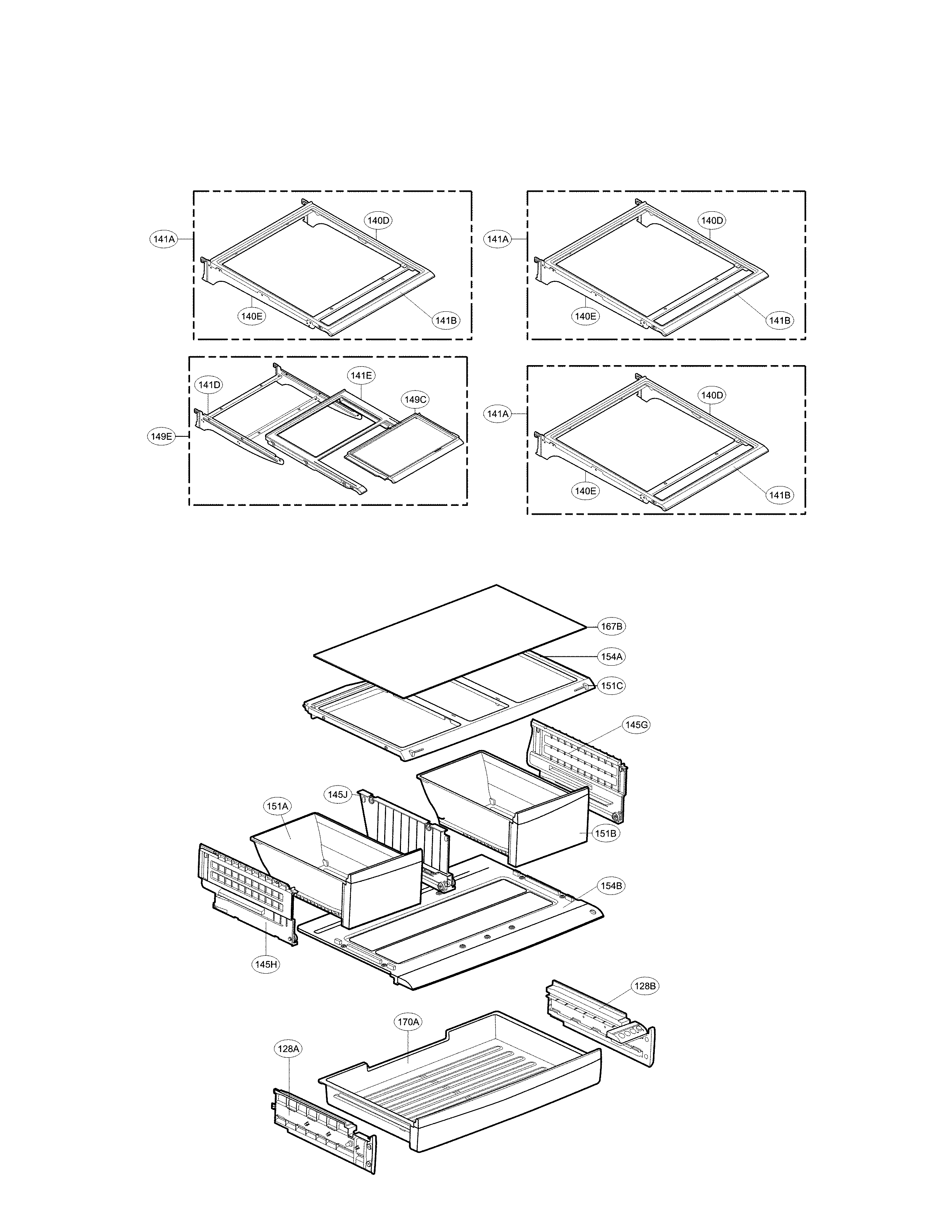 LG LFXS24623S/00 refrigerator parts diagram