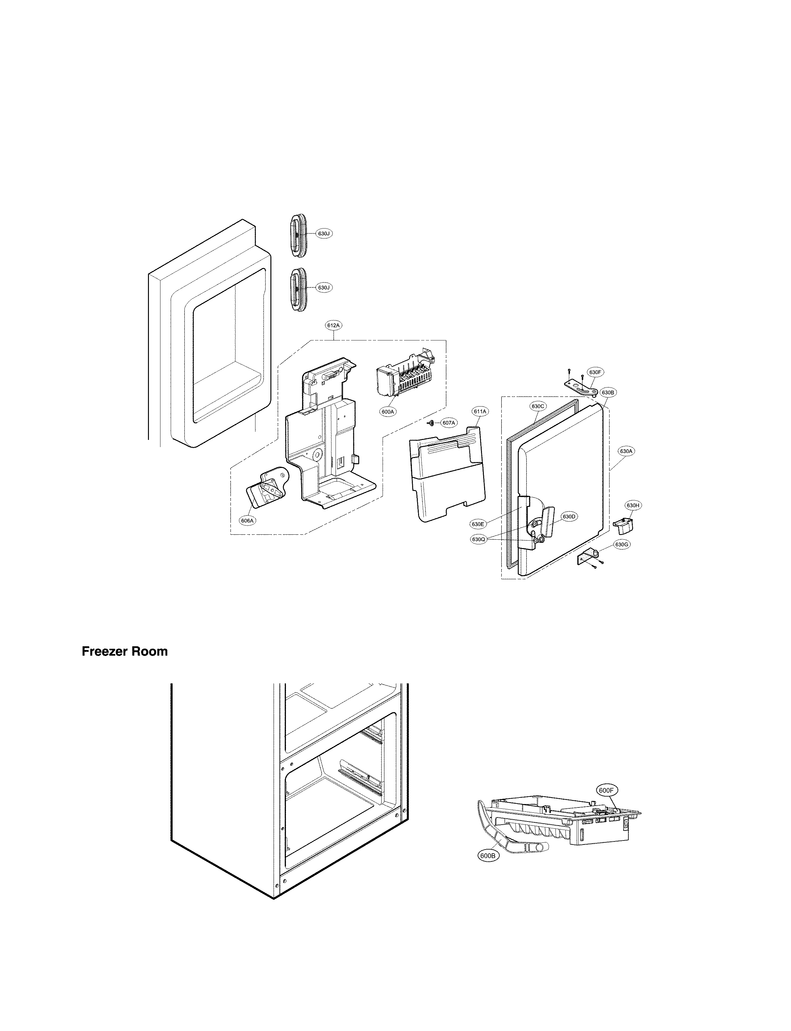 LG LFXS29626S/00 ice maker parts diagram