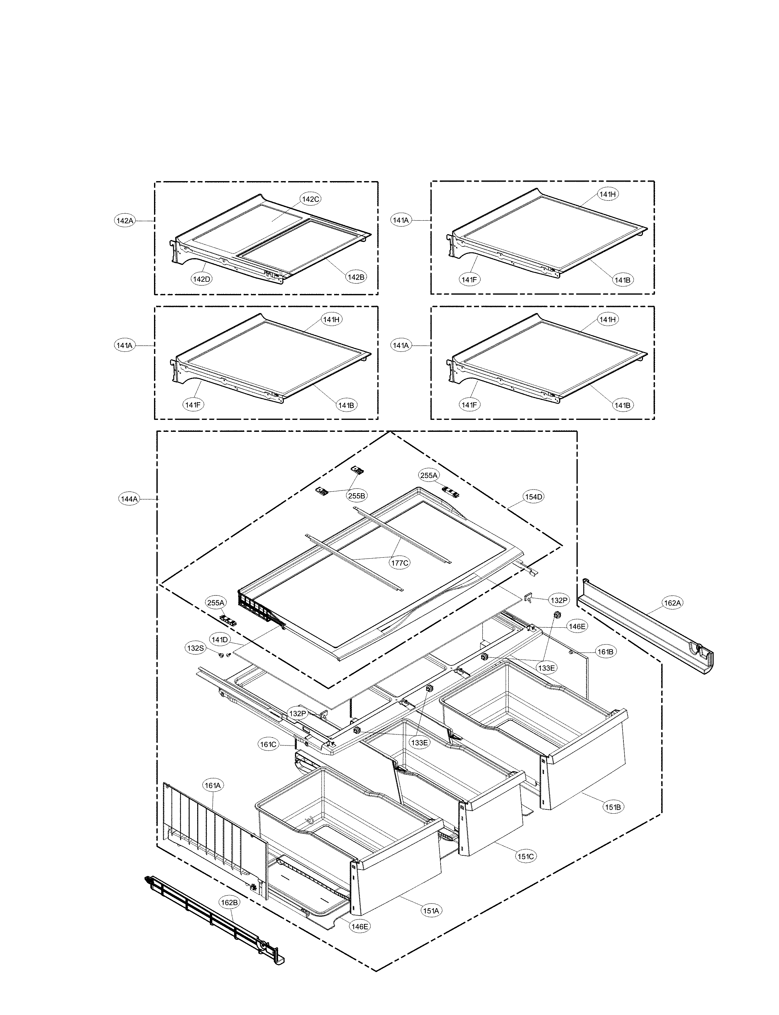 LG LMXS30776S/03 refrigerator parts diagram