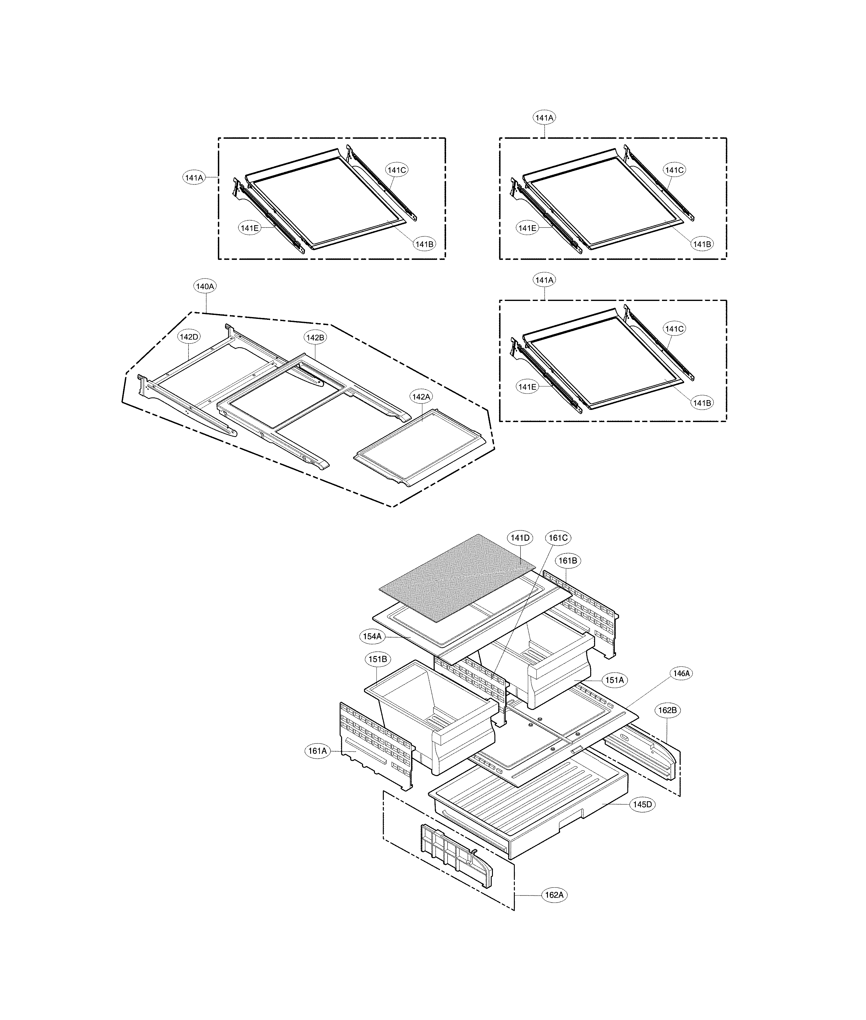 LG LMXS27626S/00 refrigerator parts diagram