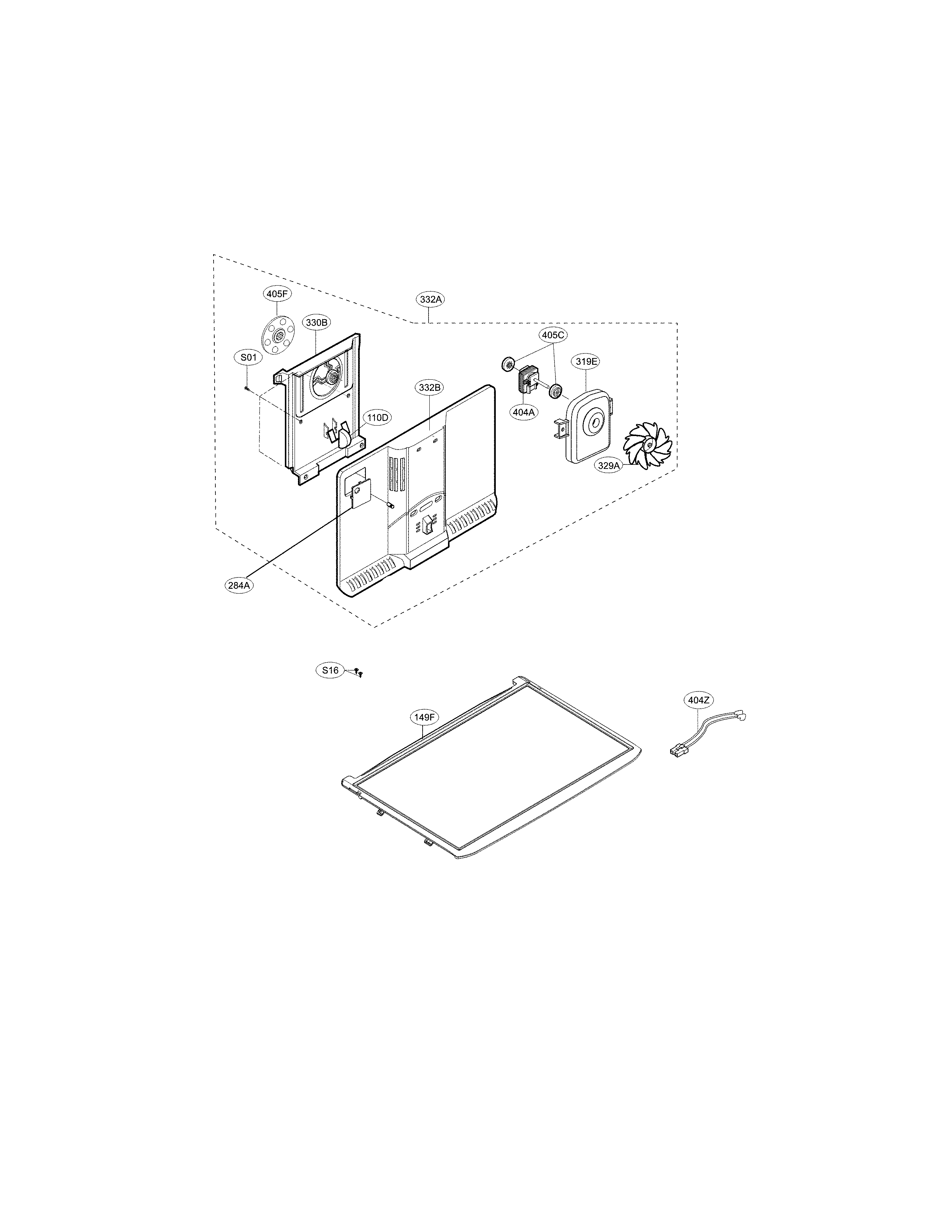 LG LTCS24223S/00 freezer parts diagram