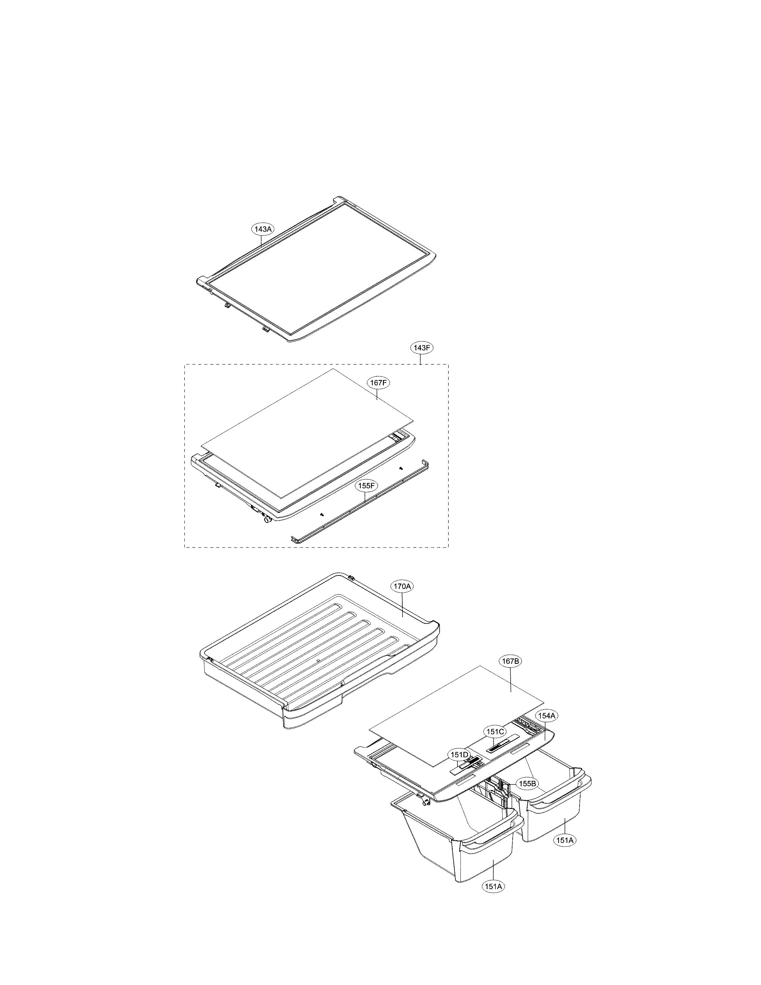 LG LTCS24223S/05 refrigerator parts diagram